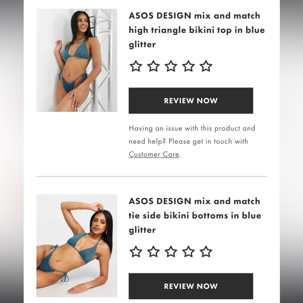 ASOS Glitter Bikini